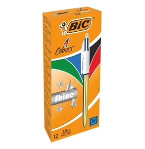 Obrazek Długopis 4 colours Shine gold BIC (12szt)