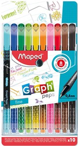 Obrazek Cienkopisy Graph Peps Deco 10 kolorów