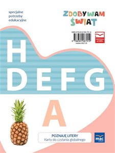 Obrazek Zdobywam świat. Poznaję litery - karty do czytania