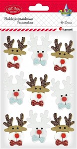 Picture of Naklejki piankowe 3D głowy renifera 9szt