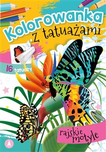 Obrazek Kolorowanka z tatuażami Rajskie motyle