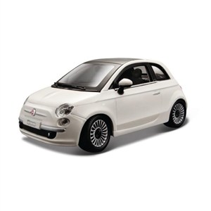 Picture of Fiat 500 White 1:24 BBURAGO