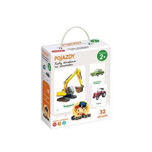 Obrazek CzuCzu Karty obrazkowe na sznureczku Pojazdy 1+