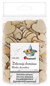 Obrazek Drewniane serca 120szt