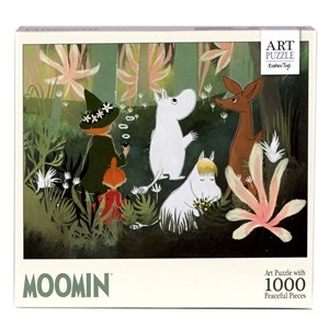 Picture of Puzzle 1000 artystyczne Muminki zielone