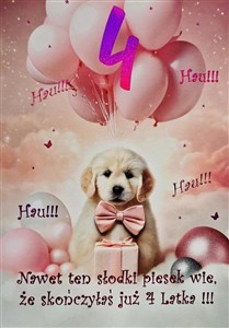 Picture of Karnet Urodziny 4 3K