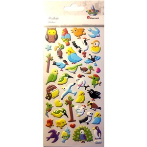 Picture of Naklejki wypukłe ptaki 38szt