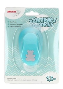 Obrazek Dziurkacz ozdobny - Miś 2,5cm MIX