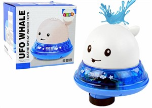 Picture of Wieloryb tryskający wodą biały