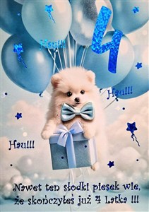 Picture of Karnet Urodziny 4 3K