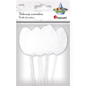 Obrazek Dekoracje materiałowe białe liście (396468)