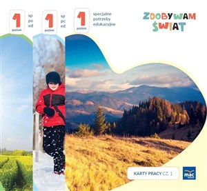Obrazek Zdobywam świat. Karty pracy cz.1-3 Poziom 1