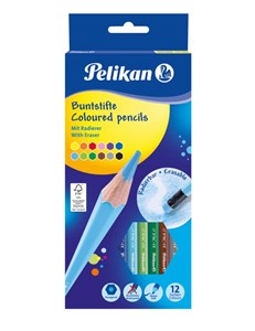 Picture of Kredki wymazywalne sześciokątne, 12 kolorów