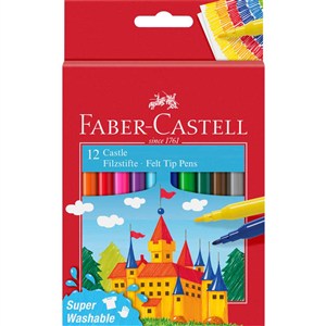 Obrazek Flamastry Zamek Faber Castell 12 kolorów