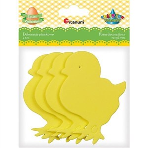 Obrazek Piankowe kurczaczki 70x96mm 4szt