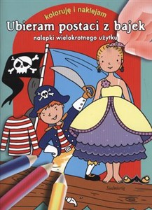 Obrazek Ubieram postaci z bajek Nalepki wielokrotnego użytku