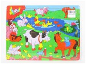 Picture of Puzzle drewniane Układanka Zwierzątka 24