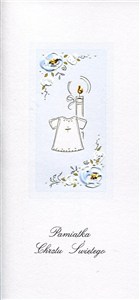 Obrazek Karnet Chrzest DL C12 - Koszulka chłopiec