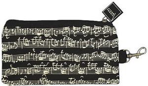 Obrazek Piórnik - nuty czarny