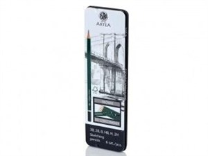 Obrazek Ołówki do szkicowania Artea 6 sztuk