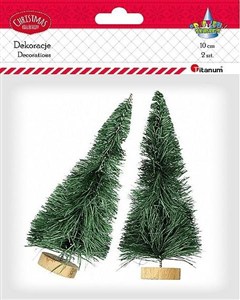 Picture of Drzewka plastikowe choinki z podstawką 2szt