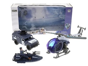 Picture of Zestaw pojazdów policyjnych z figurką