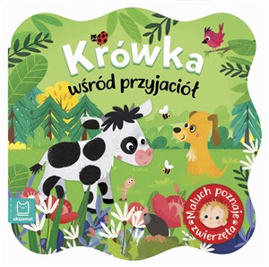 Obrazek Krówka wśród przyjaciół. Maluch poznaje zwierzęta
