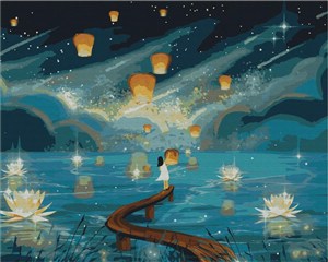 Picture of Malowanie po numerach Noc świateł 40x50cm