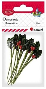 Picture of Gałązki ostrokrzewu 15x30mm 6szt