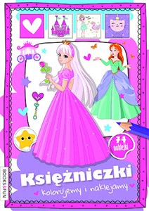 Obrazek Księżniczki Kolorujemy i naklejamy