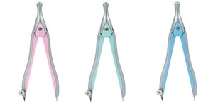 Obrazek Cyrkiel GR-C106 pastelowy + grafity GRAND