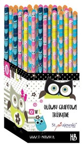 Obrazek Ołówki trójkątne HB Owlie display 72 sztuki