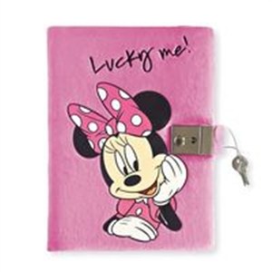 Obrazek Pamiętnik zamykany pluszowy Minnie