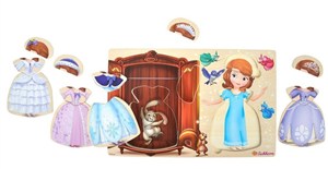 Obrazek Jej wysokość Zosia - puzzle z ubraniami, 13 el.