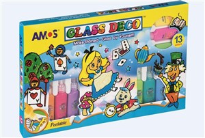 Obrazek Farby witrażowe AMOS GD22P13 13 kolorów x 22ml