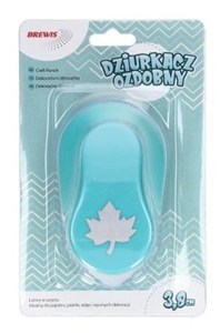 Obrazek Dziurkacz ozdobny - Liść 3,8cm MIX