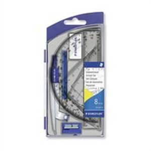 Obrazek Zestaw geometryczny z cyrklem 8 elementów