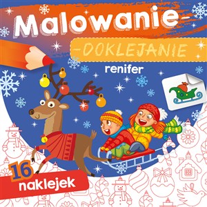 Obrazek Malowanie-doklejanie. Renifer