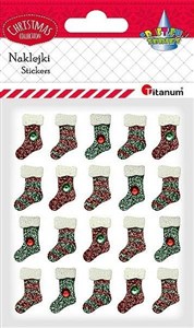 Obrazek Naklejki papierowe 3D skarpety 20szt