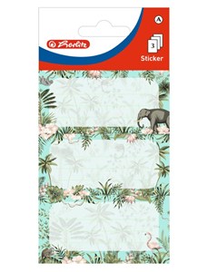 Obrazek Naklejki na zeszyty szkolne Tropiki 9 sztuk