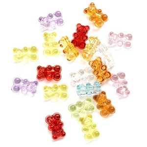 Obrazek Koraliki szklane spękane 8mm 100szt mix