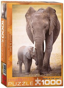 Obrazek Puzzle 1000 Rodzinka słoni