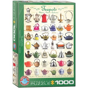 Obrazek Puzzle 1000 Teapots 6000-0599