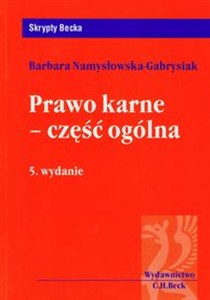 Obrazek Prawo karne - część ogólna