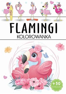 Obrazek Flamingi kolorowanka