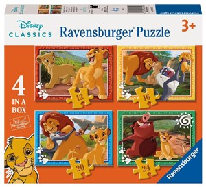 Obrazek Ravensburger, Puzzle 4w1: Król Lew (12004025)