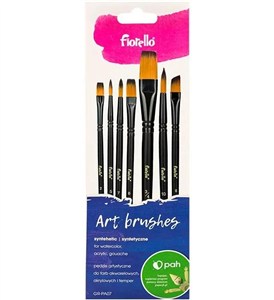 Obrazek Pędzle artystyczne nylonowe 7szt