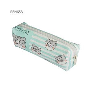 Obrazek Piórnik jednokomorowy okrągły Kotki