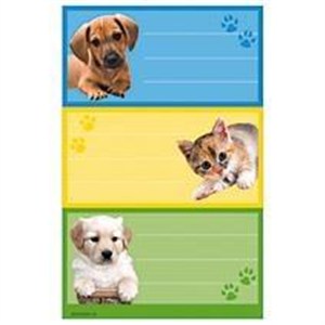 Obrazek NAKLEJKI A (3) SZKOLNE KOTEK/PIESKI