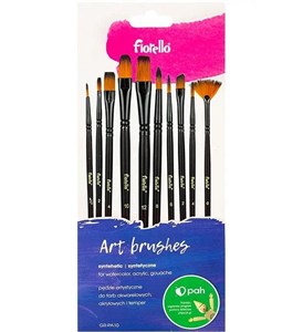 Picture of Pędzle artystyczne nylonowe, 10 szt